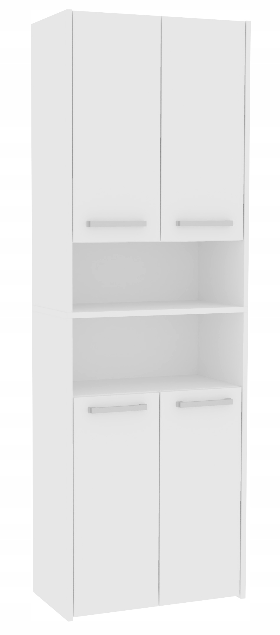 Kúpelňová skrinka - Veľká kúpeľňa skrinka 60cm Biała prístrešok