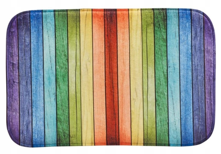 Kúpelňová predložka - Koberce v kúpeľni 60x40 Dúha