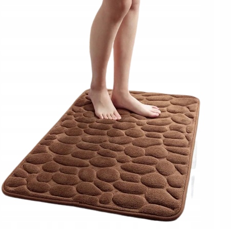 Kúpelňová predložka - Podlahový rohož zelený koberec PVC 65x70 cm