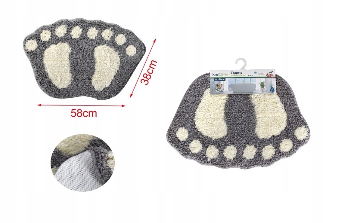 Kúpelňová predložka - Koberce s kúpeľňou 50x55 + kryt pre toaletu Ecru