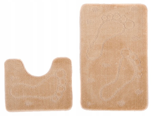 Kúpelňová predložka - Koberce v kúpeľni 2 el anti -slip hrubé 01be