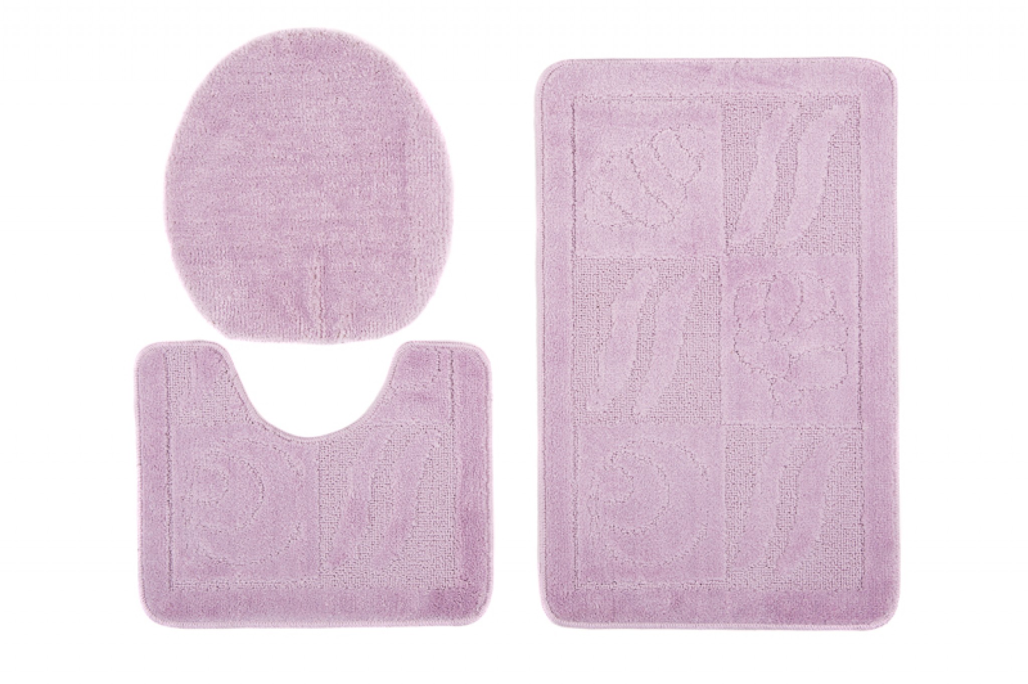 Kúpelňová predložka - Ameliahome Shaggi Rug Dokka Róż blízko R90
