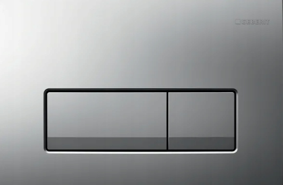 Splachovacie WC tlačítko -  Skladací rám WC Loop Square Chrome Gloss