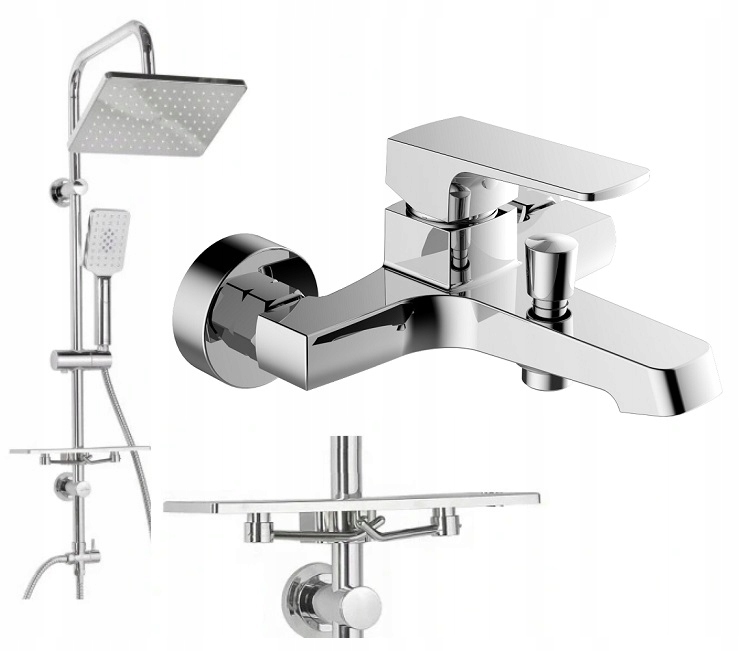 Vaňová batéria - Pláštenka 26 cm Stofik + kúpeľ Mixer Cubic