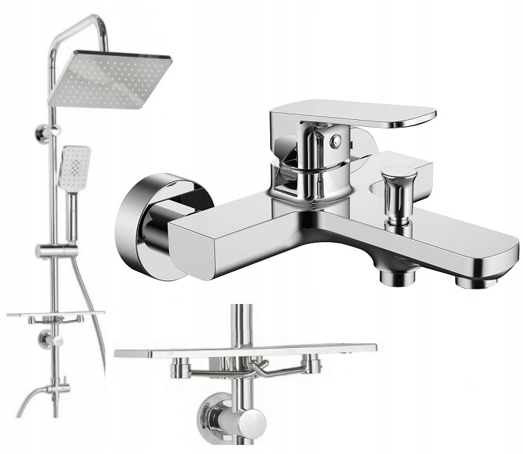 Vaňová batéria - 26 cm regály + batéria KVADRO