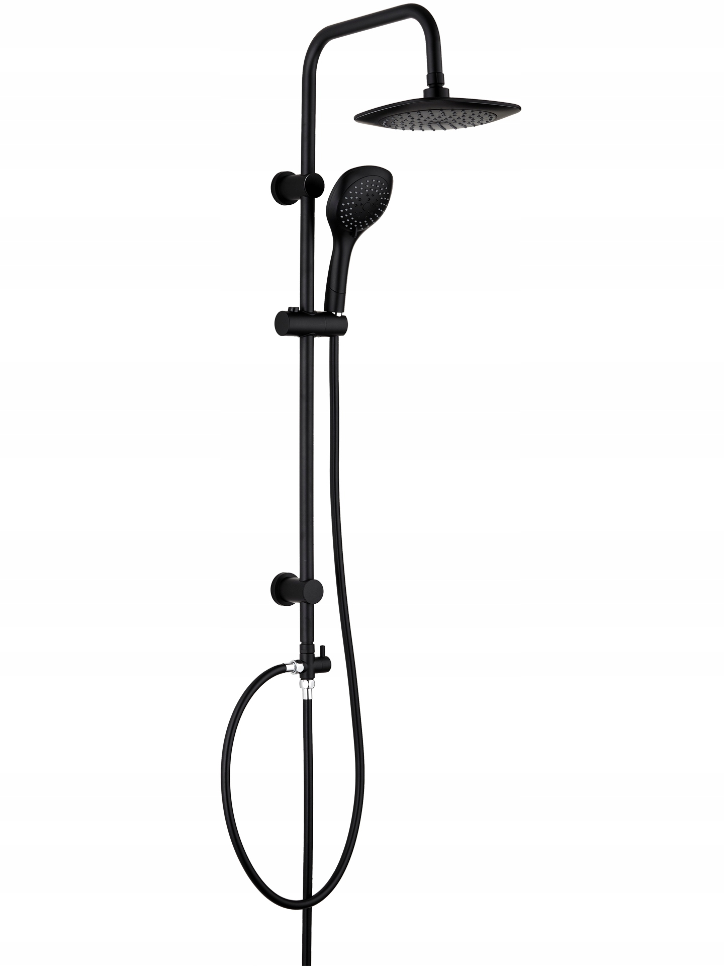Sprchová súprava - Dažďovú sprchou 1,5m 95 cm ovál čierny ABS