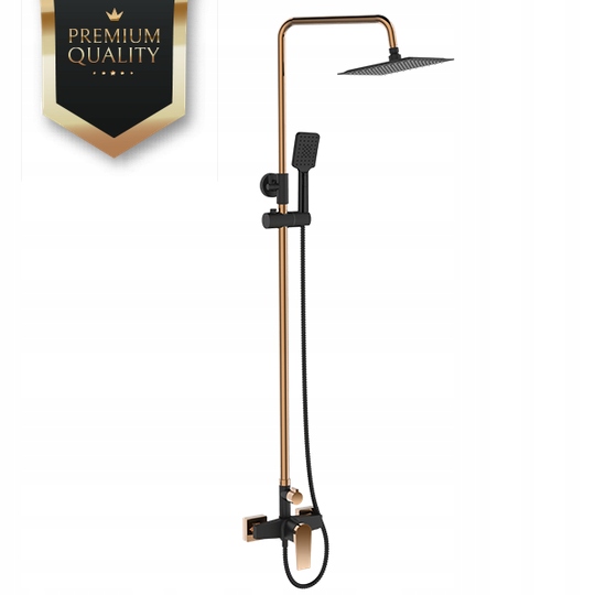 Sprchová súprava - Rainboard s Midnight Black / Gold Batérie