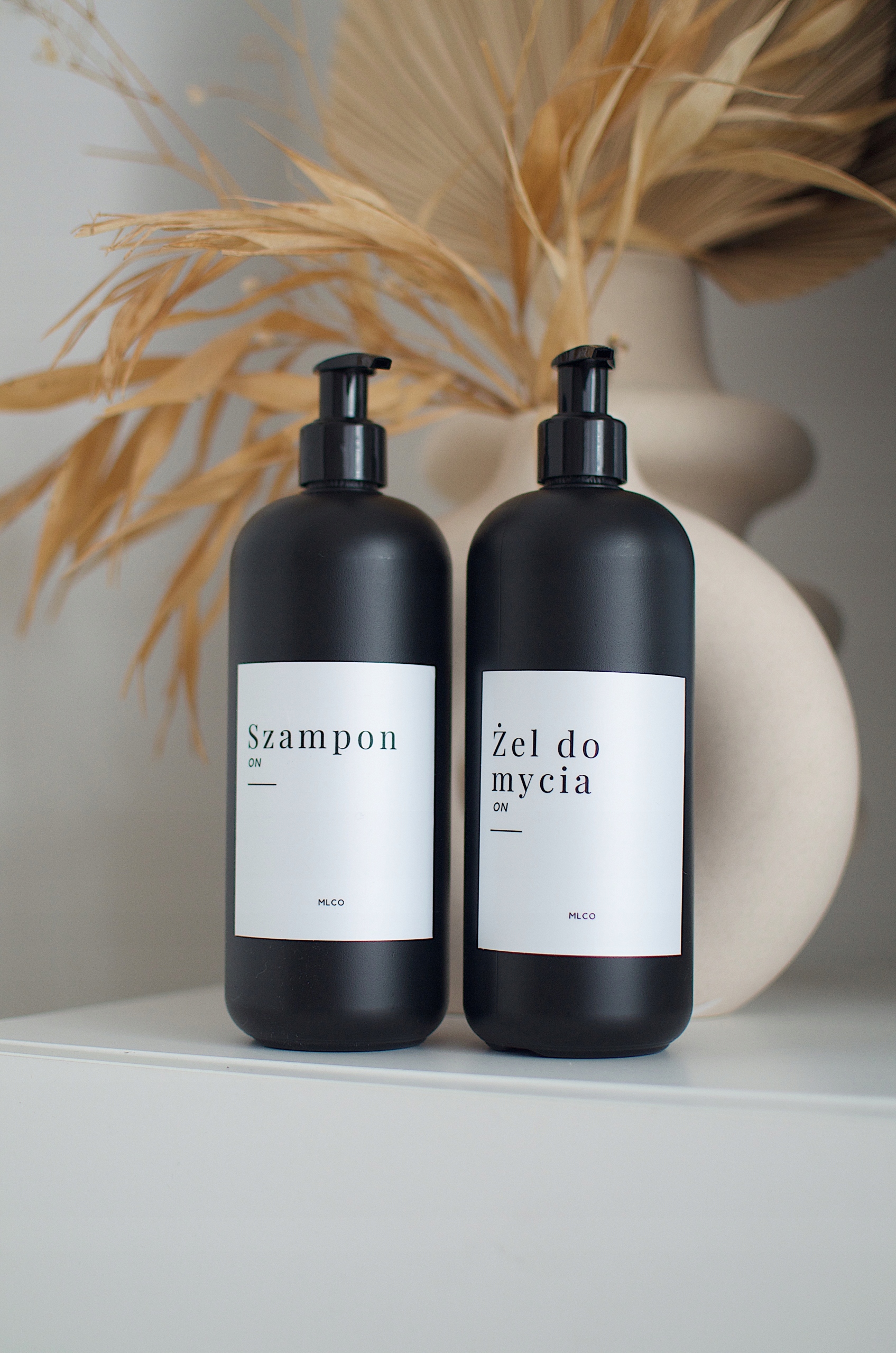 Dávkovač mydla - HDPA Dávkovače čiernej sprchy set 500 ml