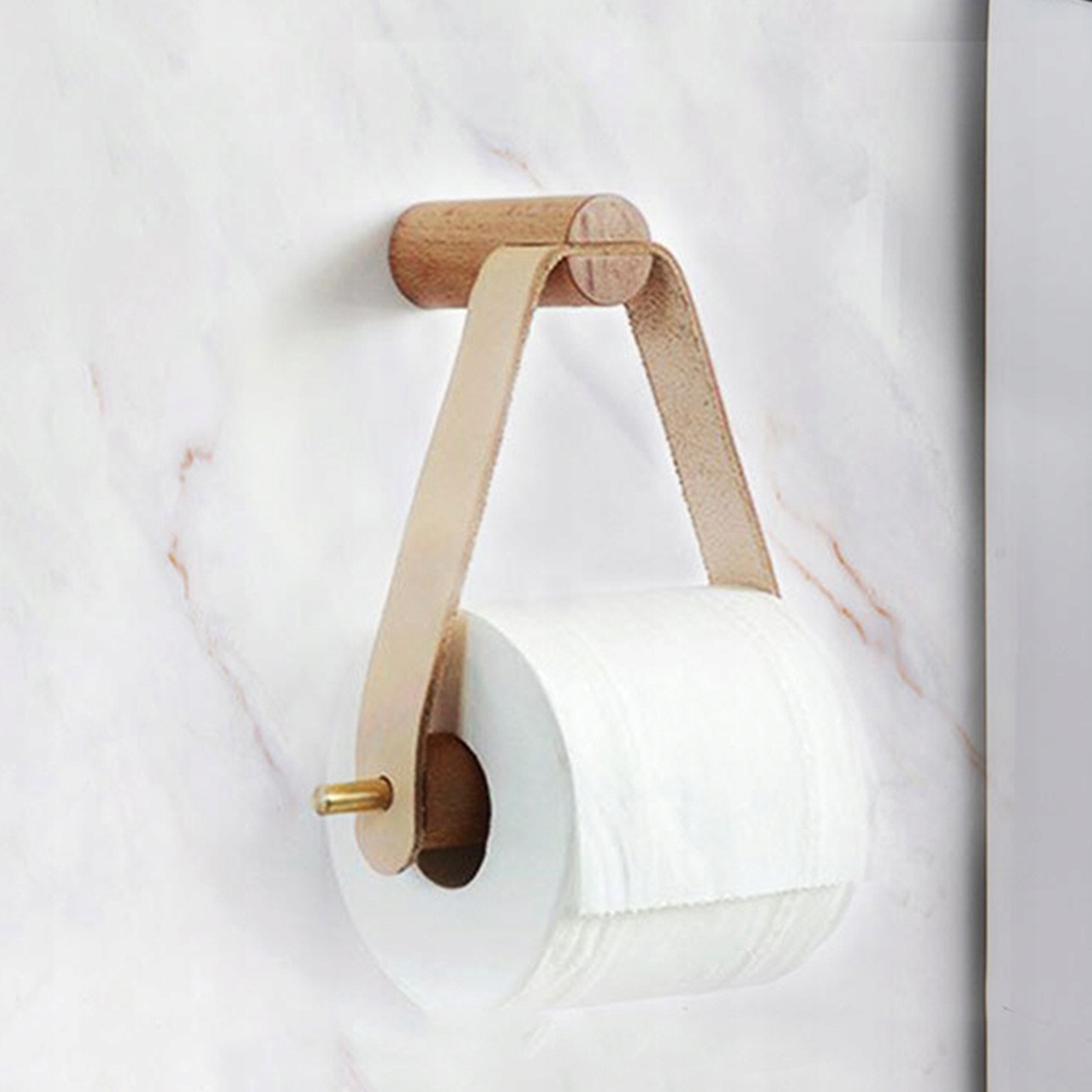 Sprchová tyč - Drevený držiak na toaletný papier
