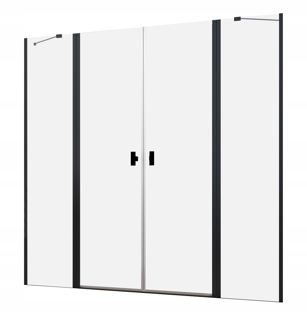 Sprchová zástena - Dvere NES 8 DWD II Black 150x200 W3 RADAWAY