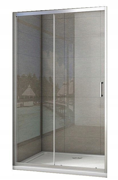 Sprchová zástena - Sprchové dvere 100x195 Posuvné nano sklo 6 mm