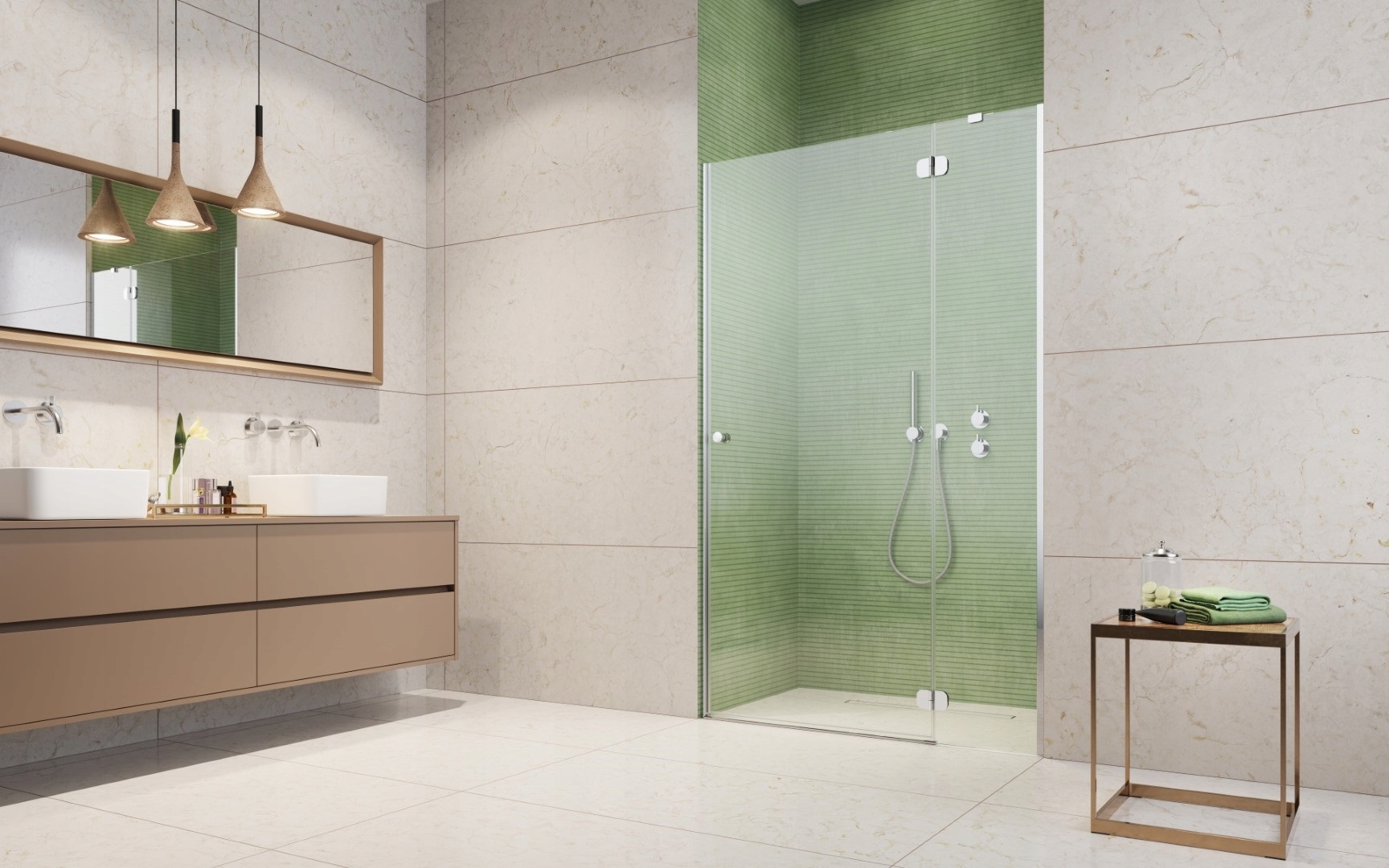 Sprchová zástena - RADAWAY TORRENT DWJ 100x195 P sprchové dvere