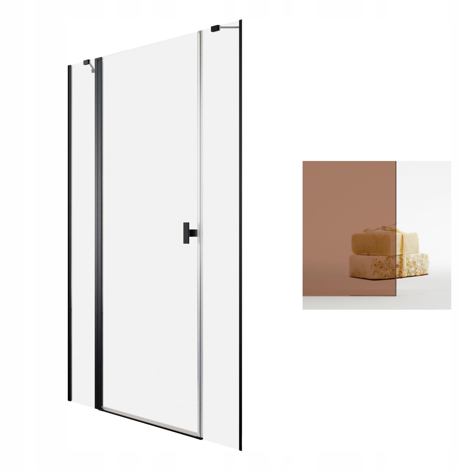 Sprchová zástena - Poľské sprchové dvere 80x200 Kyvadlový motív