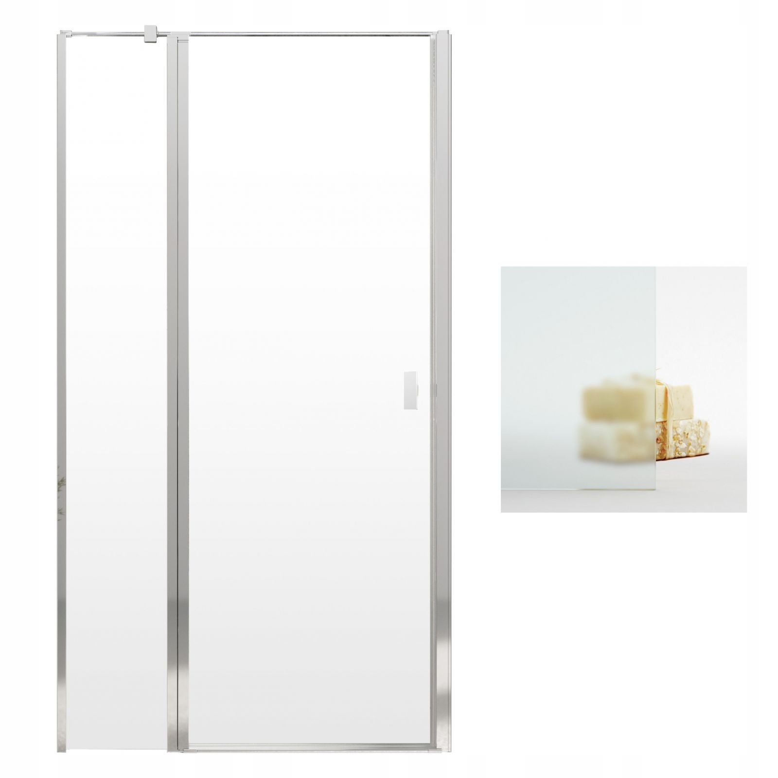 Sprchová zástena - Sklenené sprchové dvere 100 cm l Satin