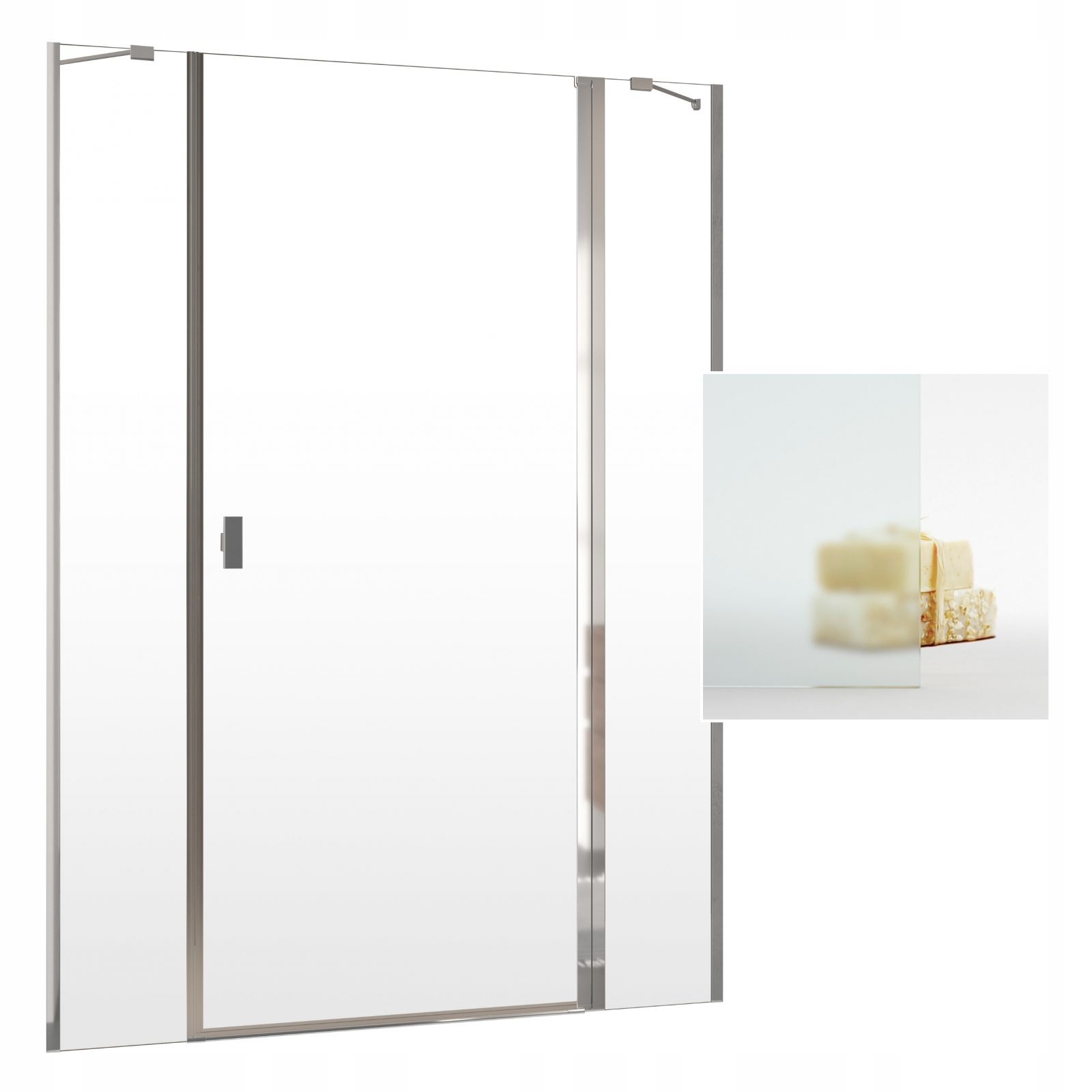 Sprchová zástena - Sklenené dvere tvare 120 cm p Satin