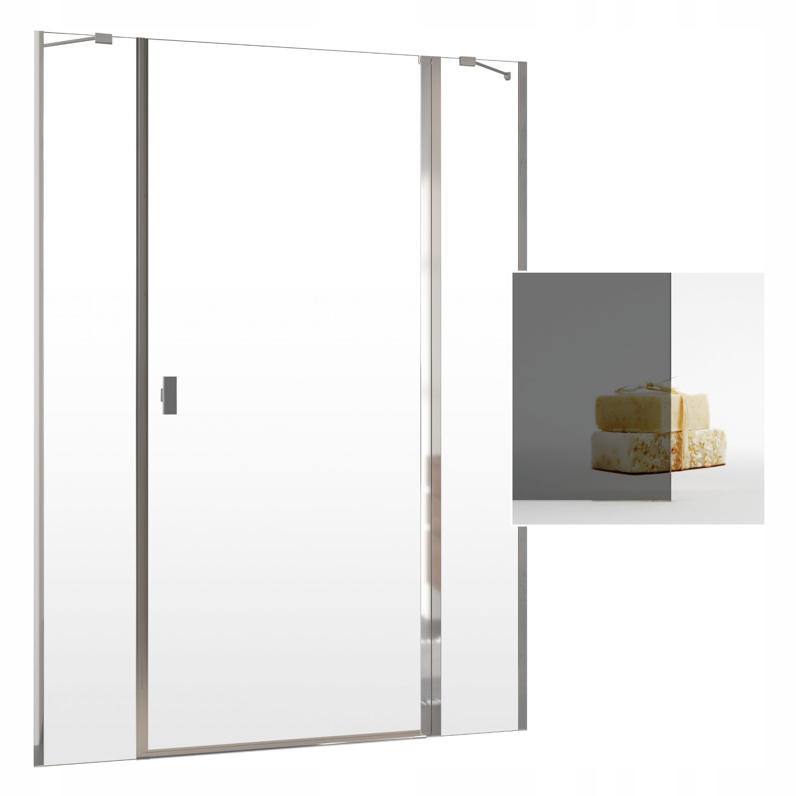Sprchová zástena - Essenza Pro White Walk-in 60x200 Radaway Cabin