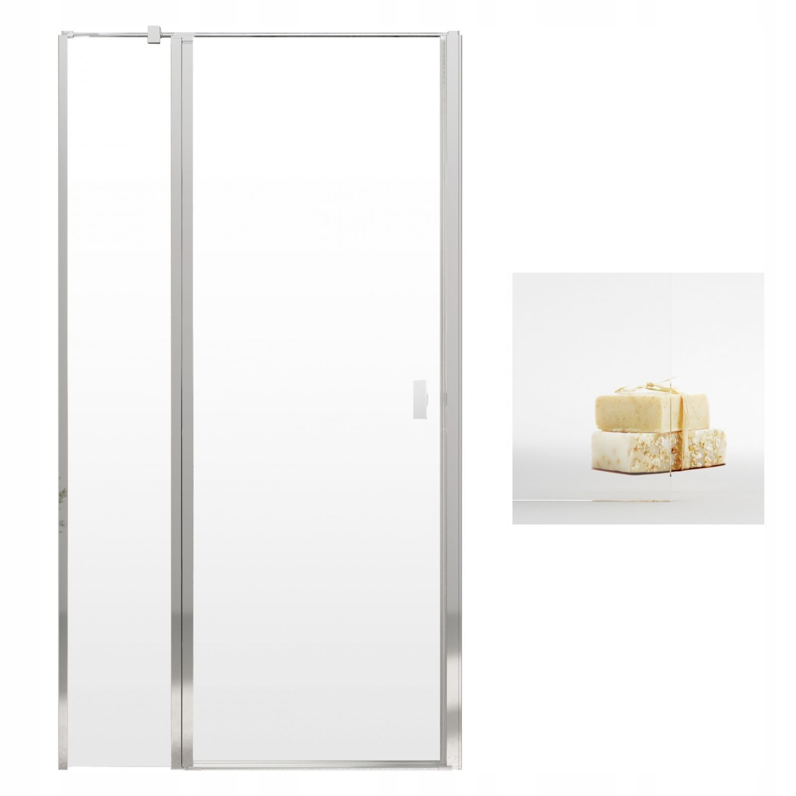 Sprchová zástena - RADAWAY EUPHORIA DWJ 90 P SATIN sprchové dvere