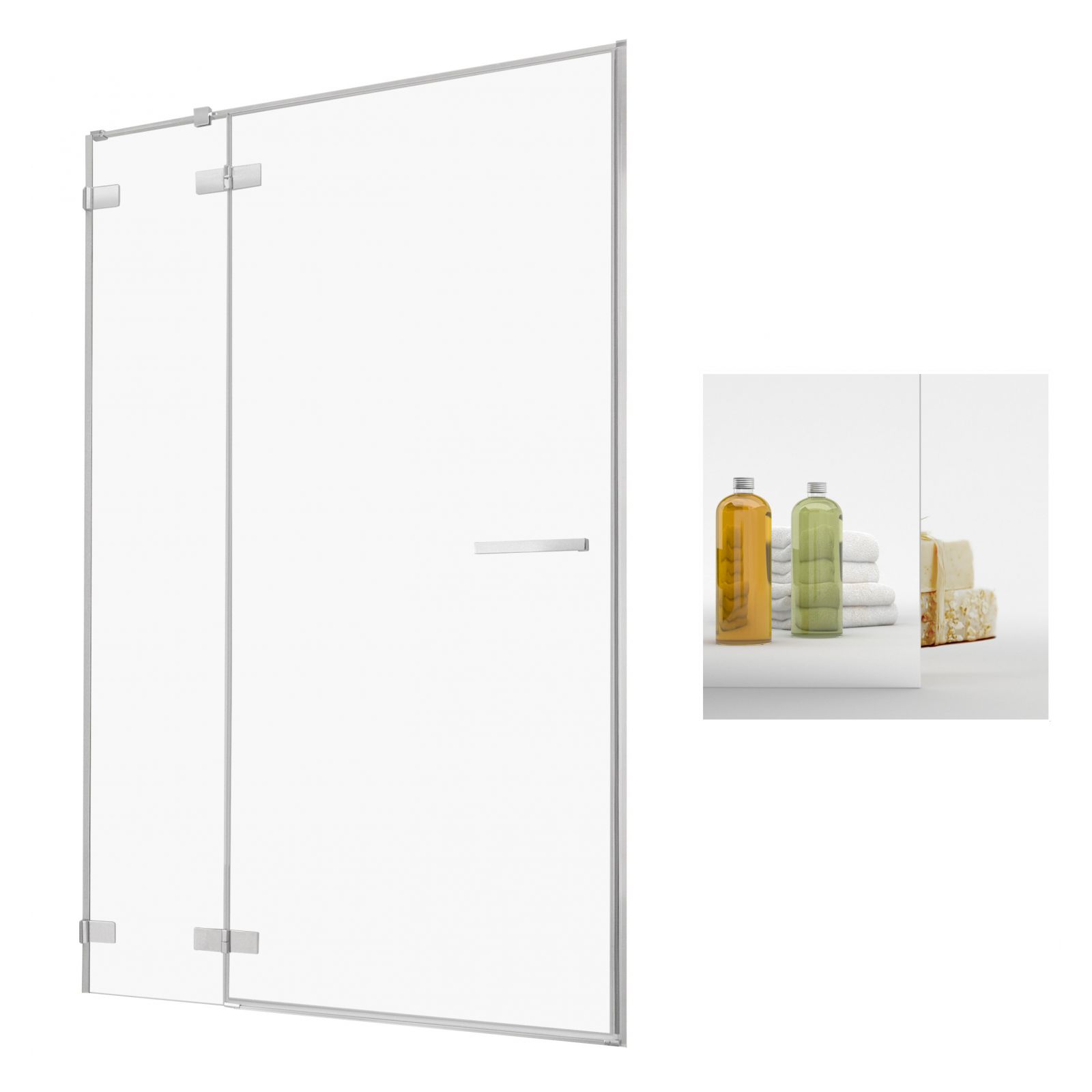 Sprchová zástena - RADAWAY EUPHORIA DWJ 120 L DVERIE Zrkadlá