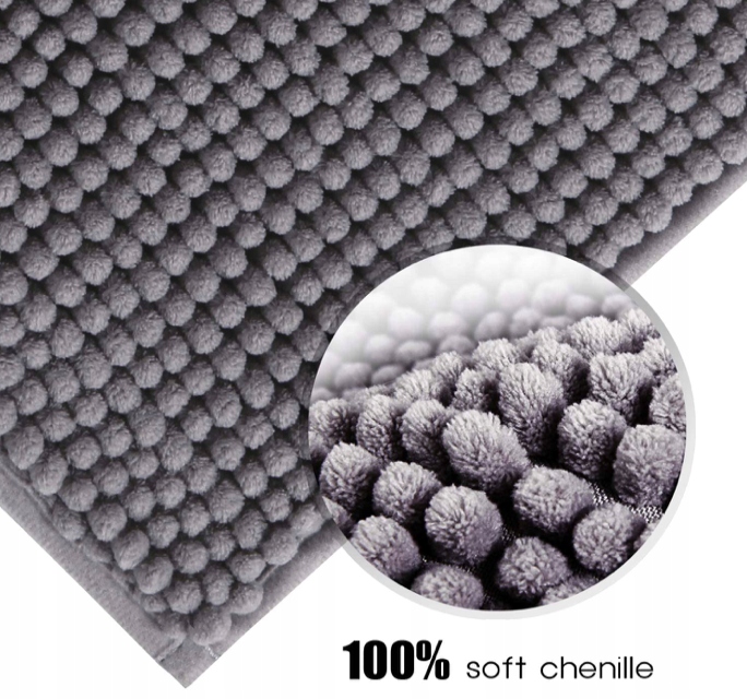 Kúpelňová predložka - Koberce s kúpeľňou 70x120 Graphite Soft Chenillle