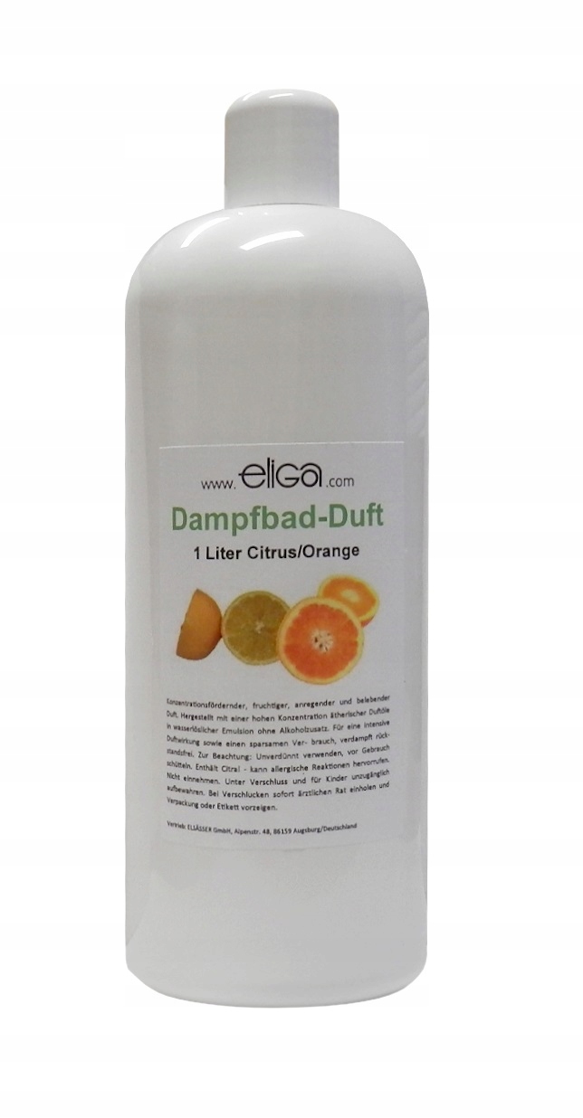 Eliga vôňa pre parnú miestnosť Citrus/Orange 1L