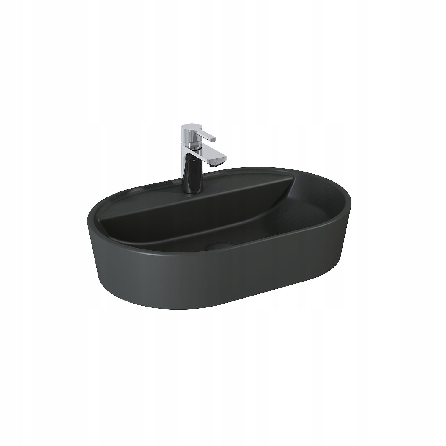 Umývadlo - ELITE BABETTE 62X41 umývadlo MATT ANTHRACITE