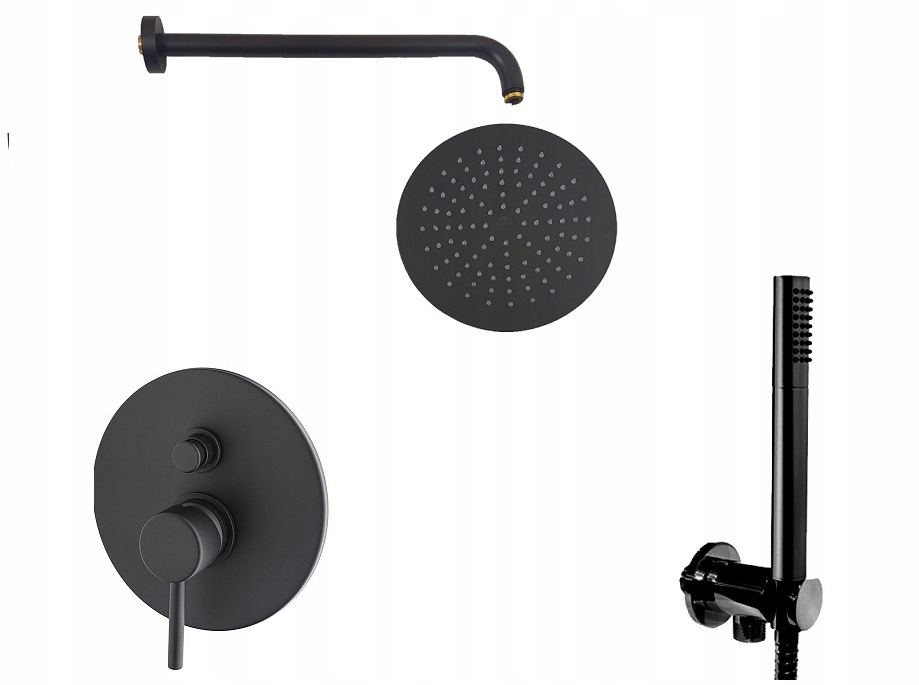 Podomietková batéria - EmmeVi PIPER CABIN KIT FLUSH BLACK MAT