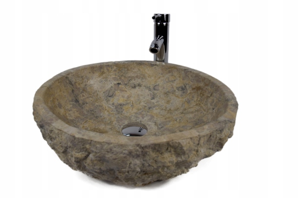 Asymetrické umývadlo - Errosi hnedá bt4 kamenná doska Washbasin je