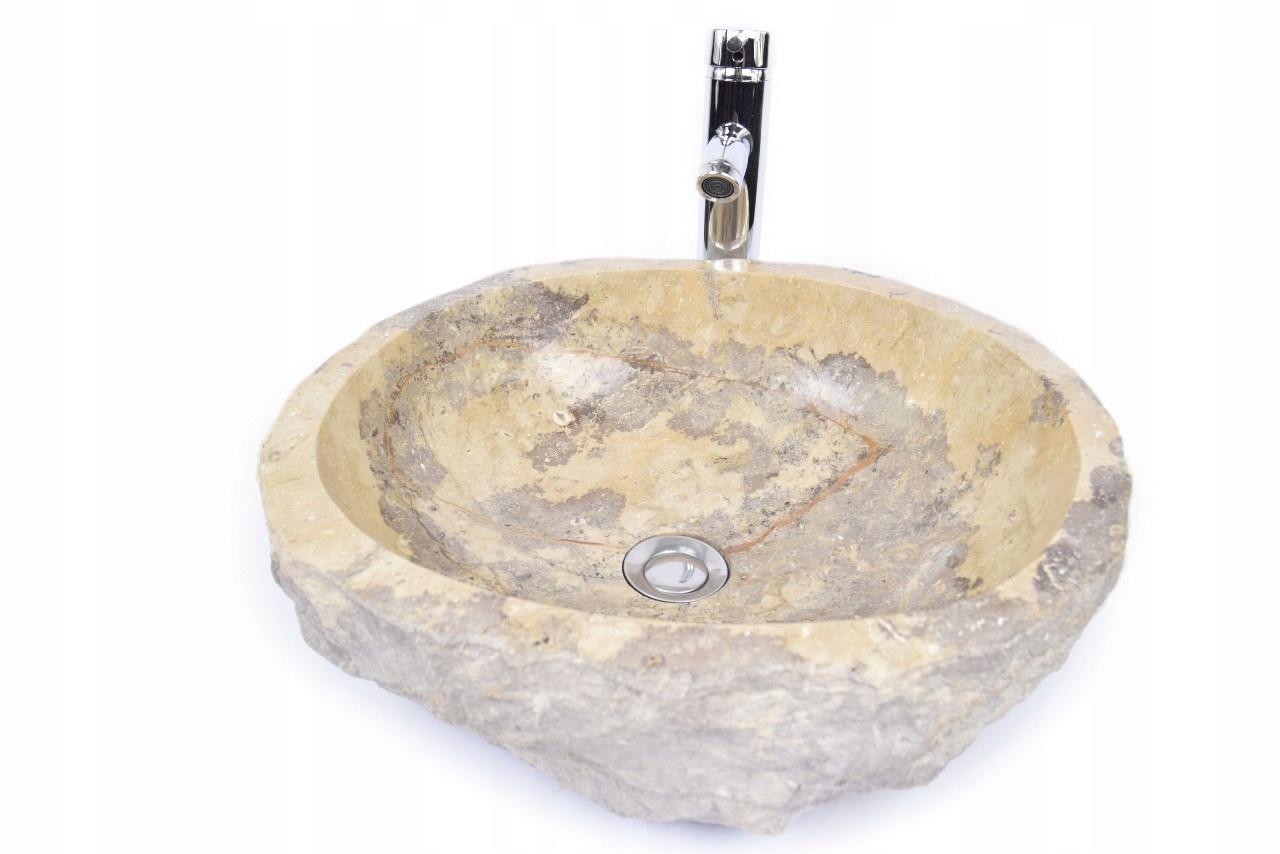 Asymetrické umývadlo - *Errosi hnedá C Stone Stone Railwell je
