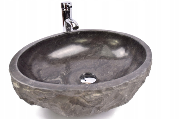 Asymetrické umývadlo - Errosi čierny i3 kamenný flack predslov Industo washbasin
