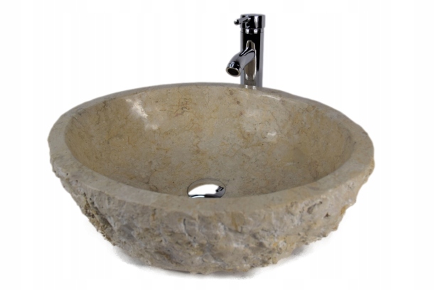 Asymetrické umývadlo - Erosi Cream BT1 Stone Top -stone umývadlo je