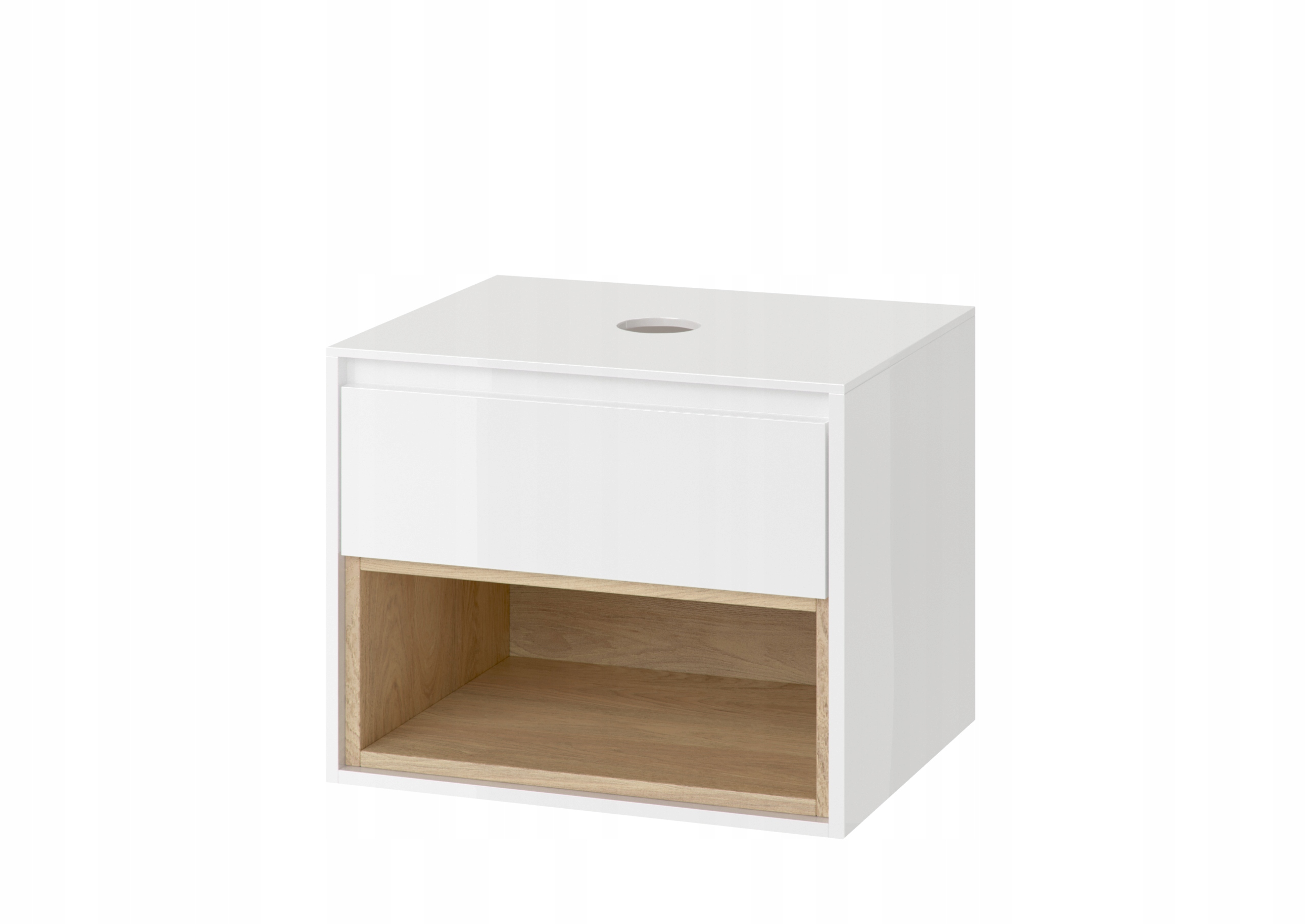 Vynikajúca zásuvka na zásuvku/poličku 60 cm biely/dub