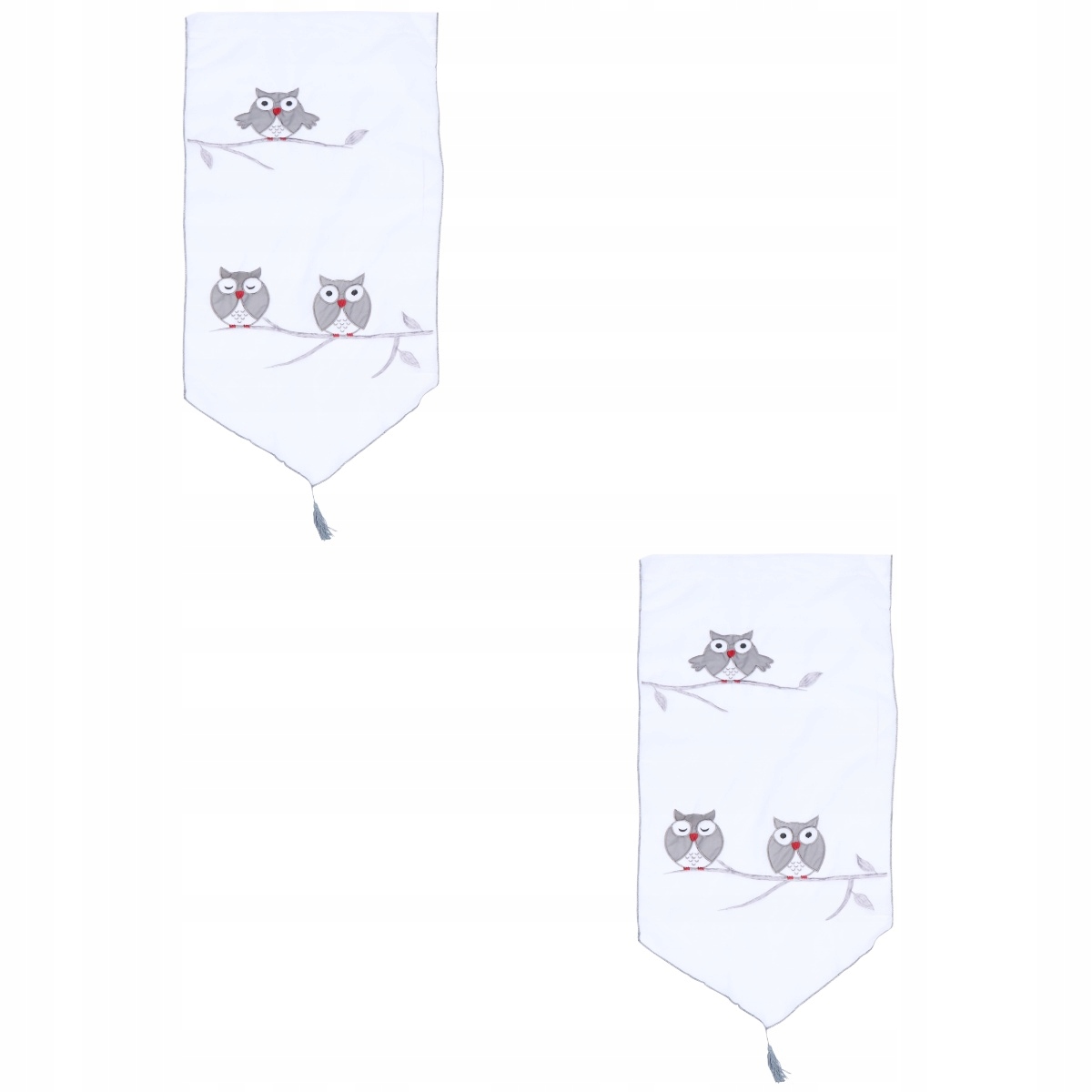 Sprchová tyč - Vyšívané záclony Half Animal Curtains 2 ks
