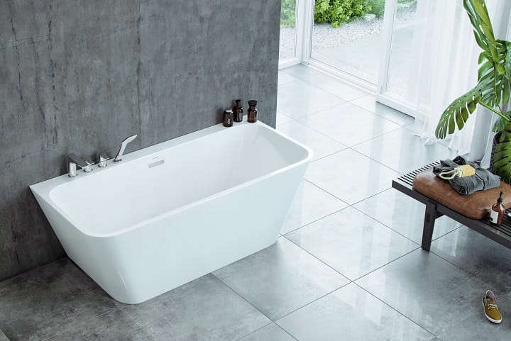 Vaňa - Výborná Bath lila w 150cm + OXALIA batérie / s
