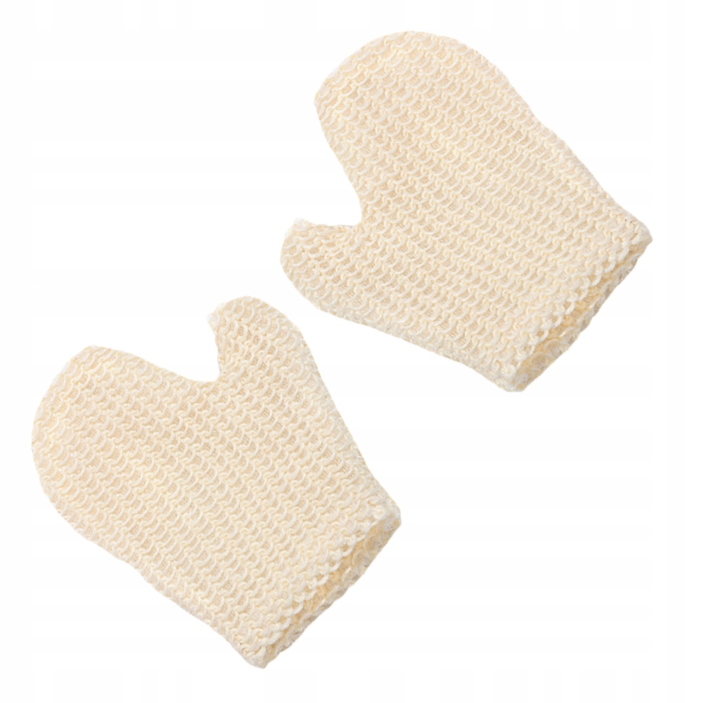 Sprchová tyč - Exfoliačné rukavice v kúpeľni
