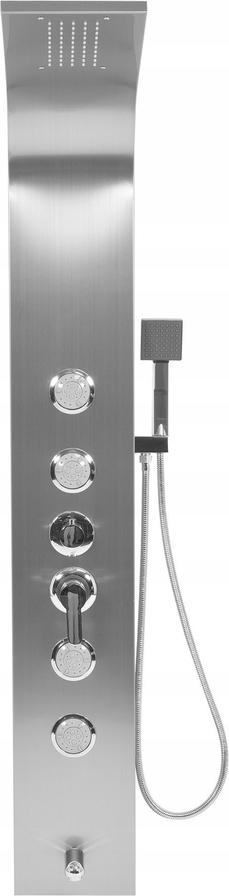 Sprchový panel - Vlna 75981 SPORUJTE 2 INOX sprchový panel