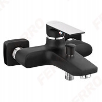 Vaňová batéria - Ferro Algete Square Black / Chrome Vaňa