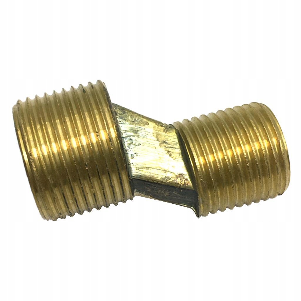 Plná mosadz 3/4 "x 1/2" konektor vlákna muža