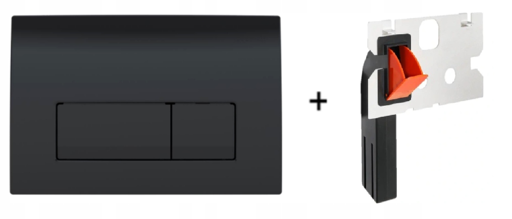 GEBERIT DELTA 51 Tlačidlo + čierna kocka čerstvého