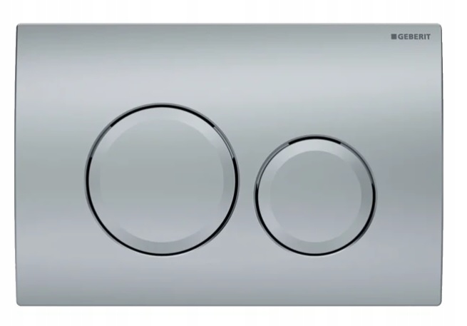 Splachovacie WC tlačítko -  Geberit Delta20 Matte Chrome Satin 115.127.46.1