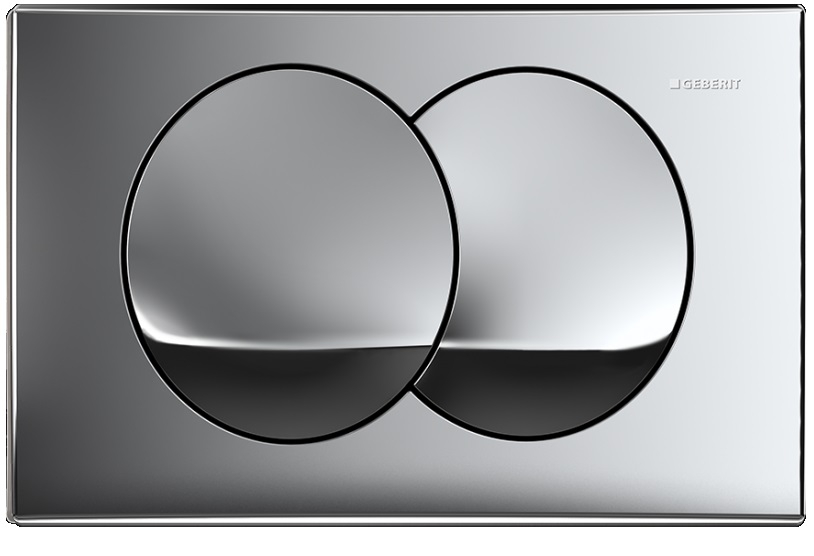 Tlačidlo Geberit Delta20 Chrome Gloss Flash UP100
