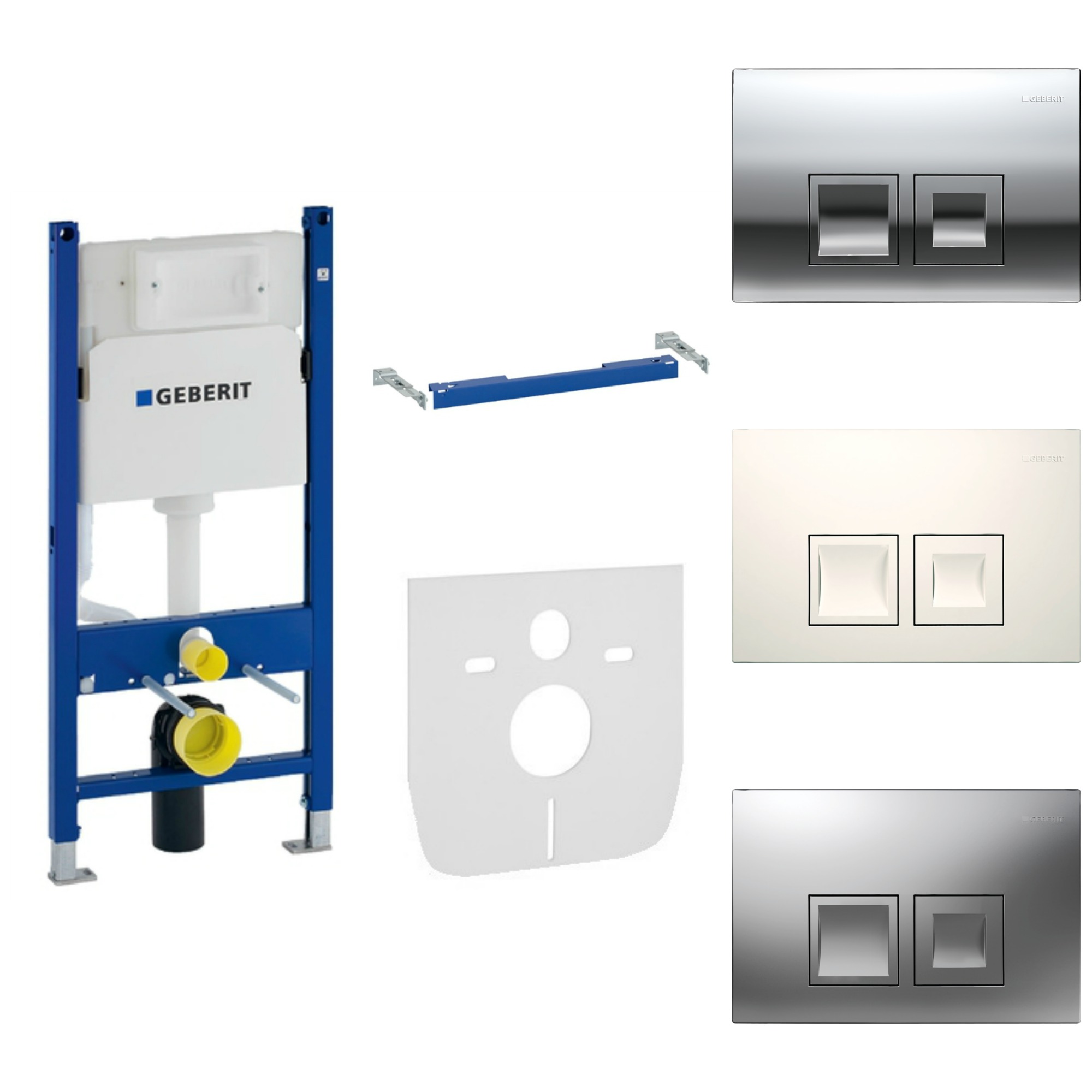 Podomietkový WC modul -  Geberit Duofix Basic W toalet Rám delta50 tlačidlo Delta50
