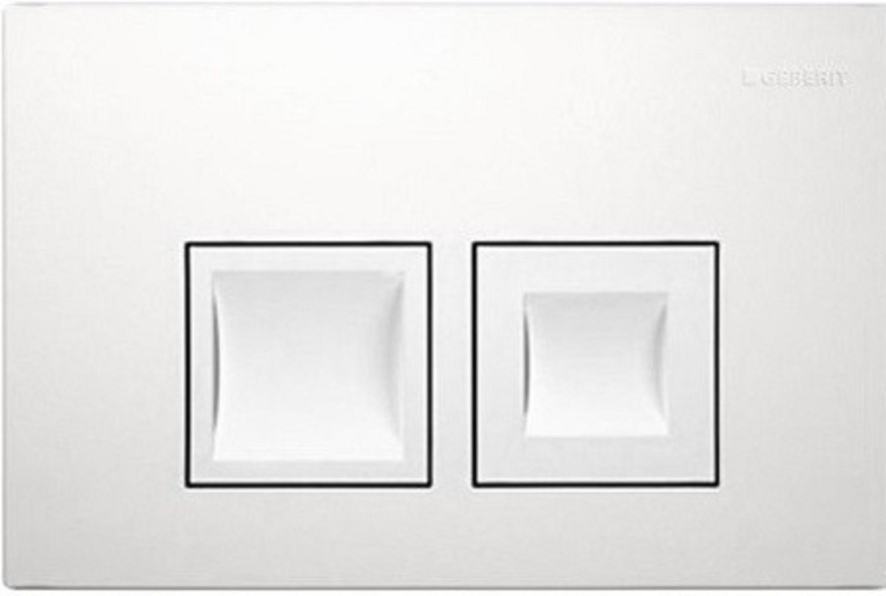 Splachovacie WC tlačítko -  Geberit Delta 50 biela pre 100 doofix Basic