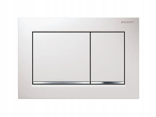 Splachovacie WC tlačítko -  Geberit Omega 30 Biały/Chrome Duofix Omega Button
