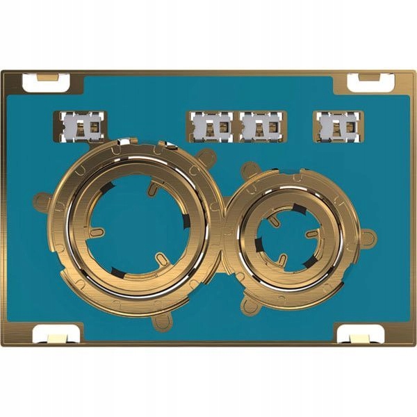 Splachovacie WC tlačítko -  Geberit Sigma 21 Button Universal Rings