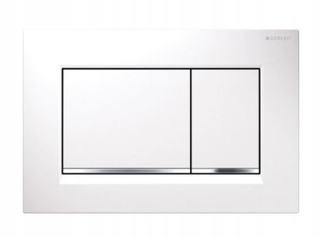 Splachovacie WC tlačítko -  Geberit Sigma 30 Biały/Chrome Duofix Up320 Gombíky