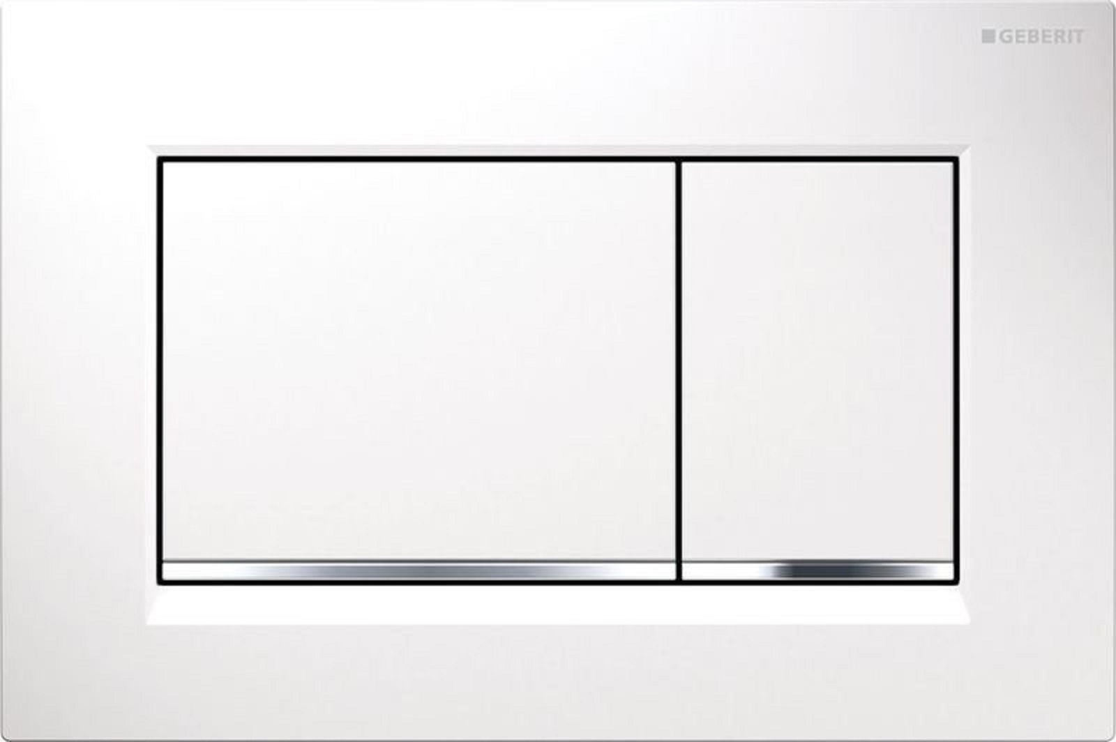 Splachovacie WC tlačítko -  Geberit Sigma30 Biały/ Chrome/ 115.883.kj1