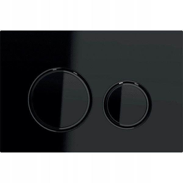 Splachovacie WC tlačítko - Geberit oplachovanie gombíka Sigma 21 Glass Black Glass