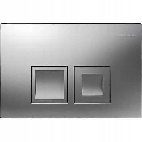 Splachovacie WC tlačítko -  Geberit WC Delta50 Silver Matte Up100 tlačidlo