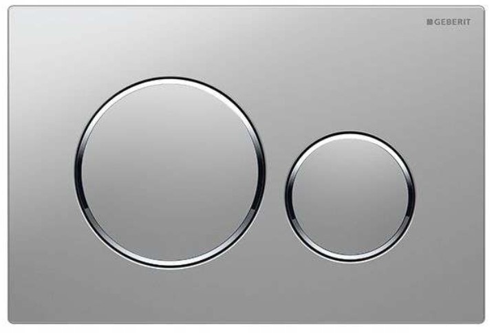 Splachovacie WC tlačítko -  Geberit Sigma20 Matte Chrome Easy 2 Clean Button