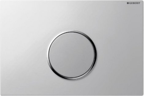 Splachovacie WC tlačítko -  Geberit Omega 30 Black Chrome Button